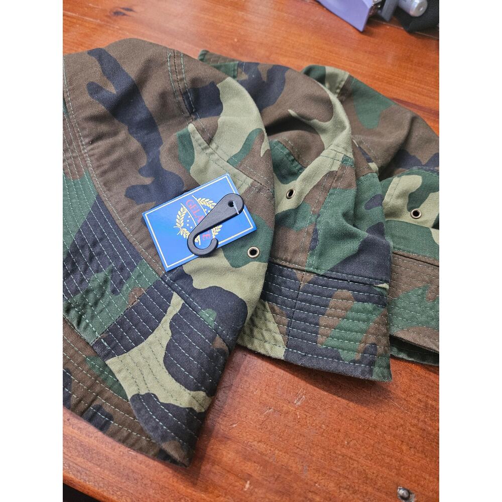 Nike Newhattan Gelante Camo Bucket Hat Lot 6 S S/M 2 NWT Woodland - Picture 6 of 8